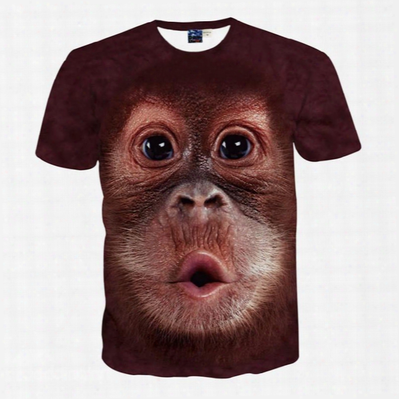 Adorable Baby Orangutans Pattern 3d Painted T-shirt