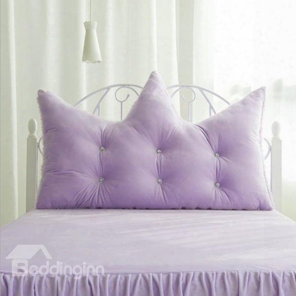 Alternative Soft Purple Velvet Decoration Backrest Cushion