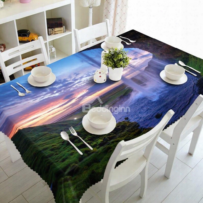 Amazing Waterfalls Natural Scenery Prints Design 3d Tablecloth