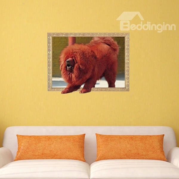 Awesome Tibetan Mastiff Removable 3d Wall Sticker