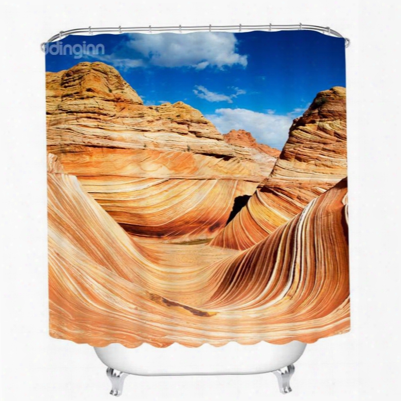 Beautiful Desert Scenery Ofa Rizona 3d Printed Bathroom Waterproof Shower Curtain