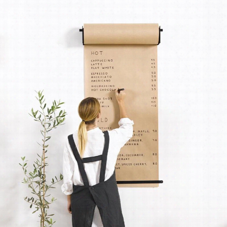 Beige Kraft Paper Creative Hanging Hand Painted Studio Roller