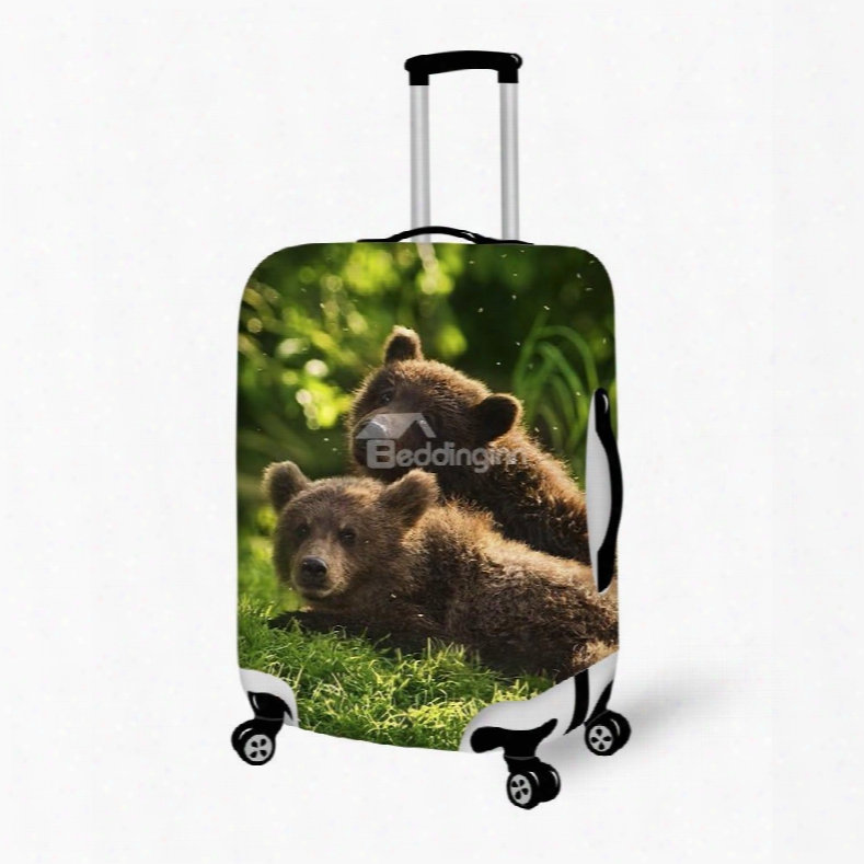 Fantastic Bear Pattern 3d Painted Luggage Cover