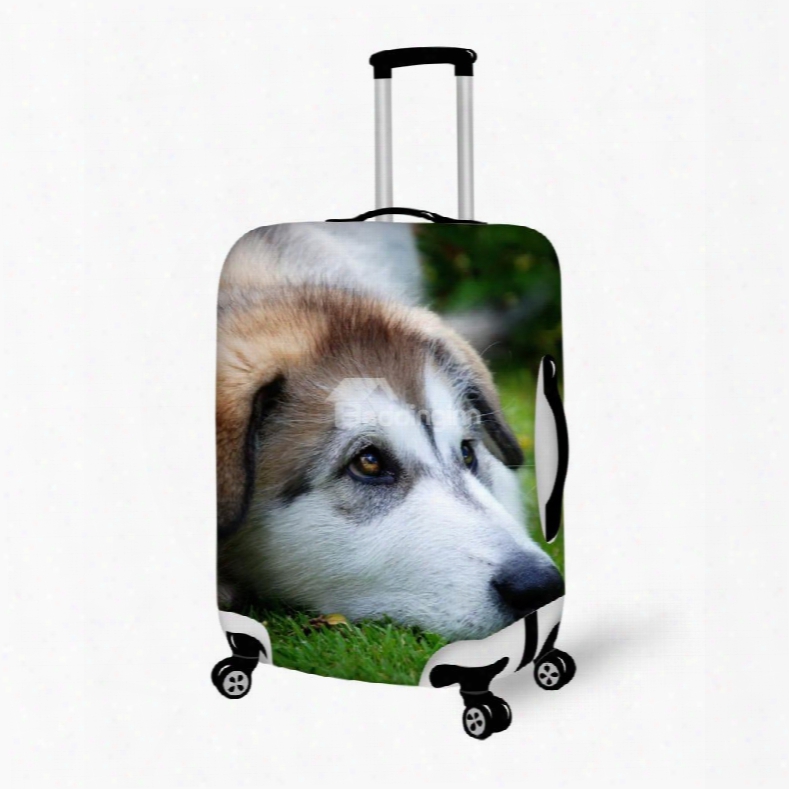 Innocent Eyes Dog Pattern 3d Painted Luggage Cover