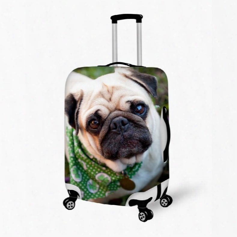 Innocent Puppy Dog Face Pattern 3d Painted Luggage Cover