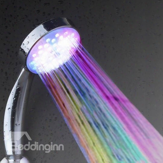 Led Colorful Self-luminous Handheld Shower Head Faucet