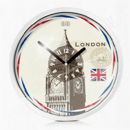 London Big Ben Pattern Mute Artistic Wall Clock