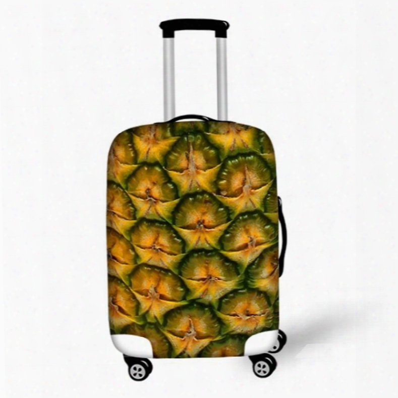 Pineapple Peel Pattern 3d Painted Luggage Cover