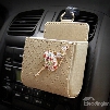 Textured High-Grade Luxury Elegant Ballet Girl Decorative Car Outlet Organizer