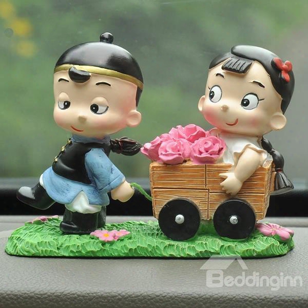 Romantic Love Implication And Good Lucky Cute Car Creative Decor