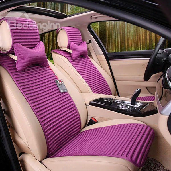 Simple Purre Front Design And Special Separately Style Universal Car Seat Mat