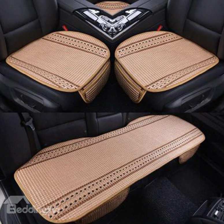 Summer Spring Durable Pet Ice Silk Material Good Breathability Universal Car Five Seat Mat