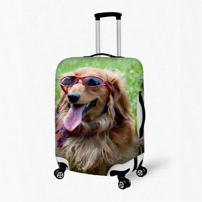 Super Cool Fashion Dog Pattern 3d Painted Luggage Cover