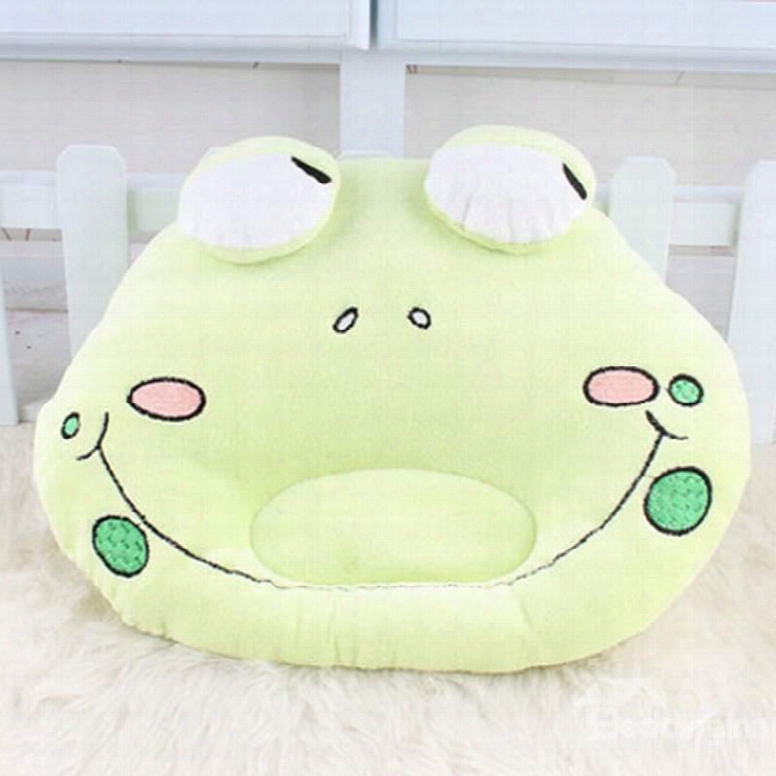 Super Lovely Frog Design Prevent Flat Head Baby Pillow