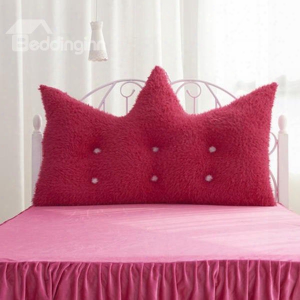 Super Soft Rosy Velvet Decoration Backrest Cushion