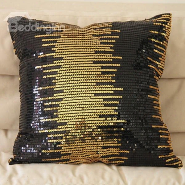 Unique Shining Decorative Square Throw Pillow Case