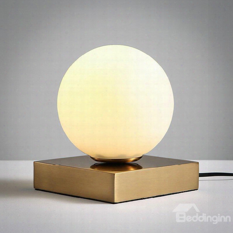 Warm Creative Design Glasses Ball Shape Decorative Table Lamp