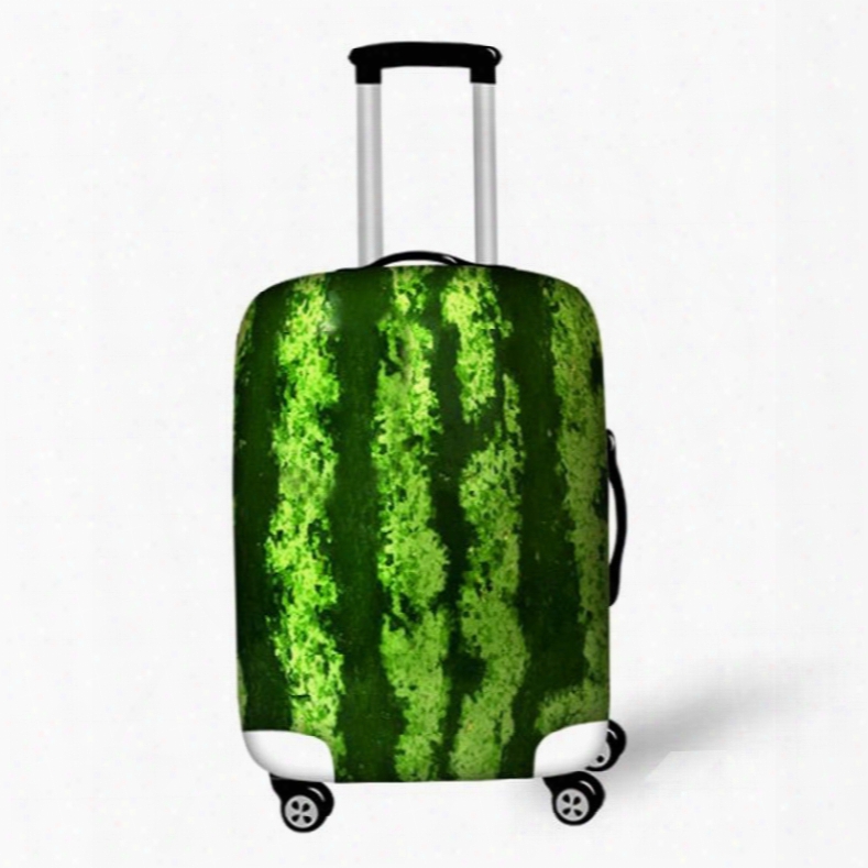 Watermelon Peel Pattern 3d Painted Luggage Cover