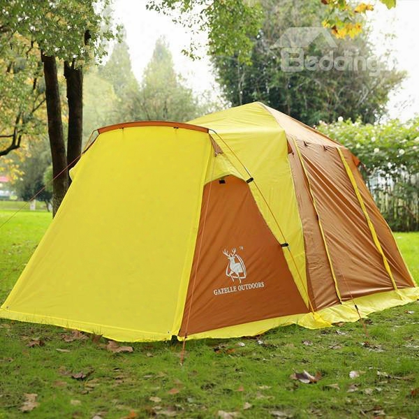 34 Person Extended Fiberglass Waterproof Quick Set-up Camping Tent