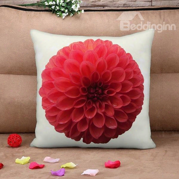 Beautiful Blooming Hydrangea Print Throw Pillow Case