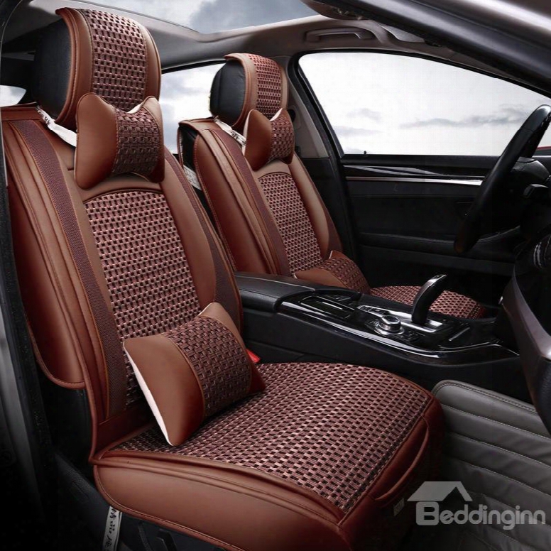 Beautiful In Colors Beautiful Design Pure Ice Silk And Rayon Universal Car Seat Cover
