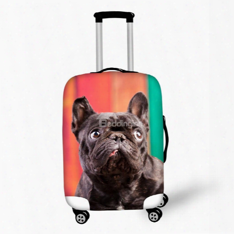 Bright Shining Dog Pattern 3d Painted Luggage Cover