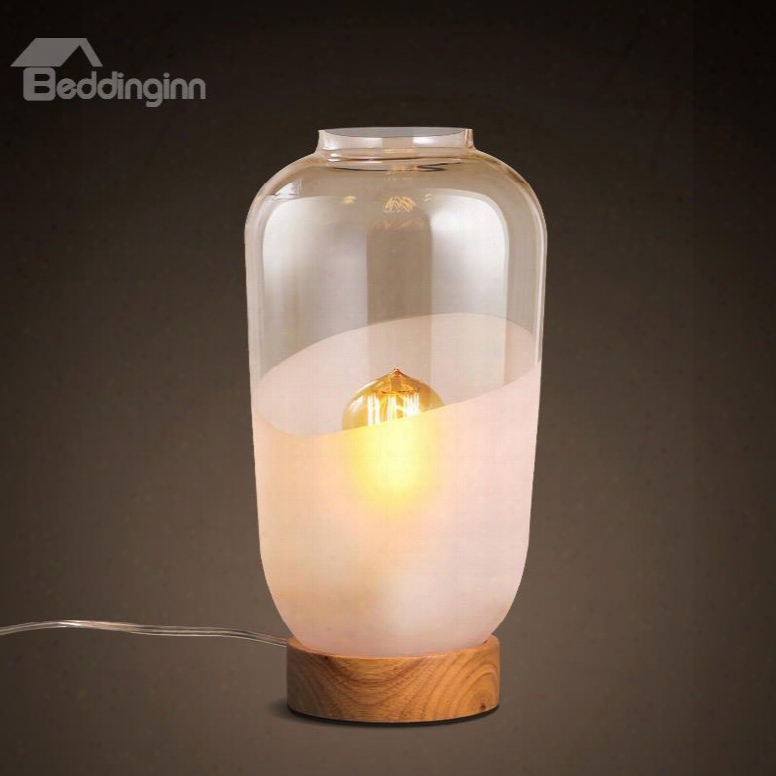Decorative Special Design Glasses Design Durable Table Lamp