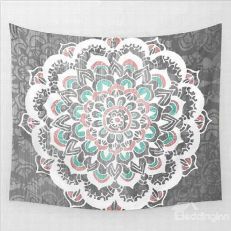 Floral Pattern Ethnic Style Jacquard Wall Tapestries