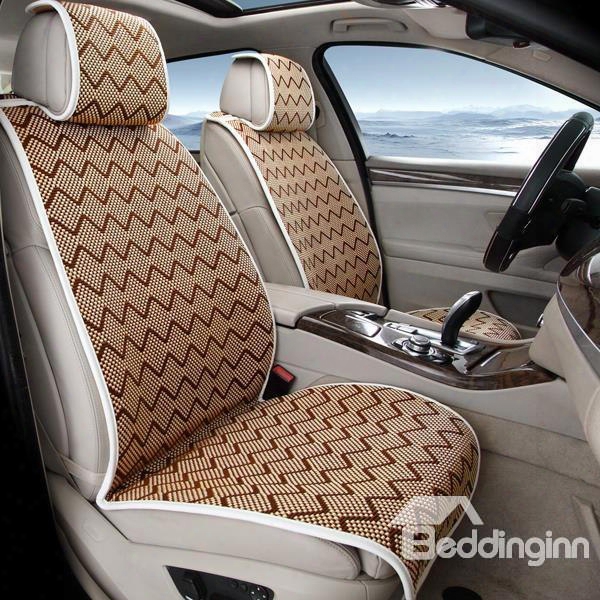 Light Extravagance Colorful And Cool Silk Material 7-seater Car Seat Cover