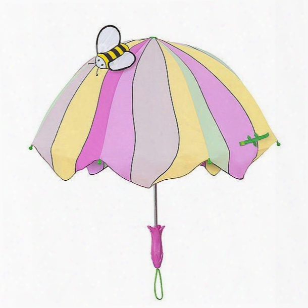 Lovely Solid Bee Pattern Unique Style Personal Umbrella