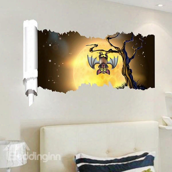 New Arrival Creative Night Bat 3d Wall Stickers For Room Decoration