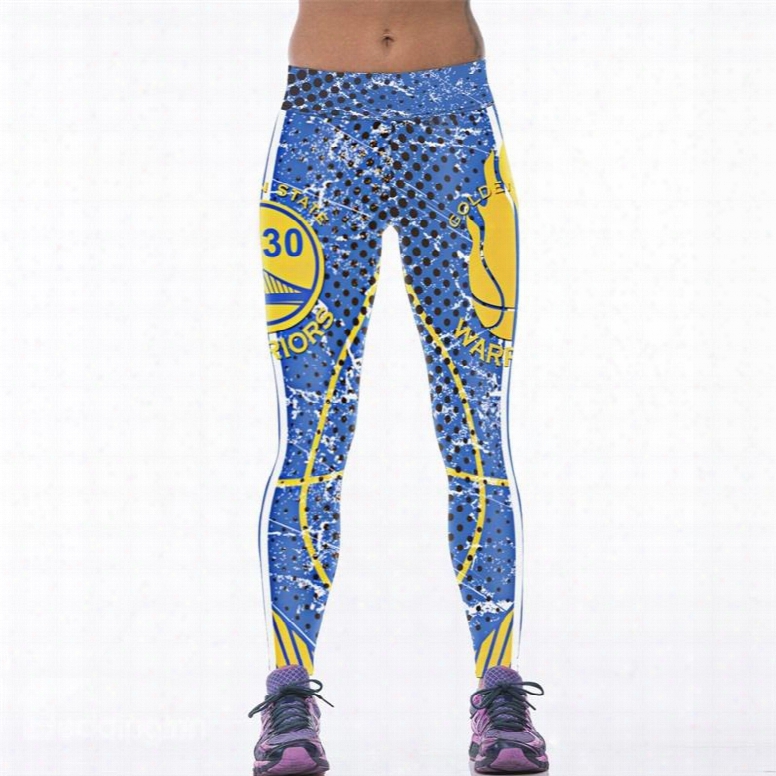 Polka Dots Pattern Blue Women's 3d Leggings