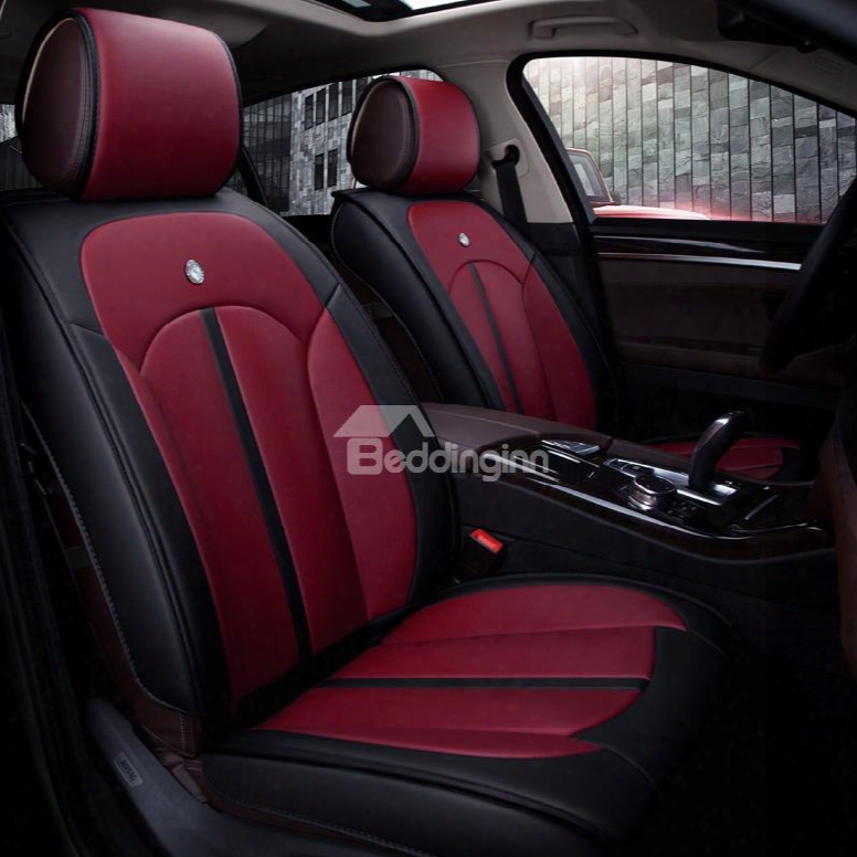 Rubbing Colorful Genuine Leather Durable Soft Cost-effective Car Seat Covers
