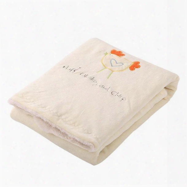 Soft And Comfy Happy Chicken Pattern Baby Blanket