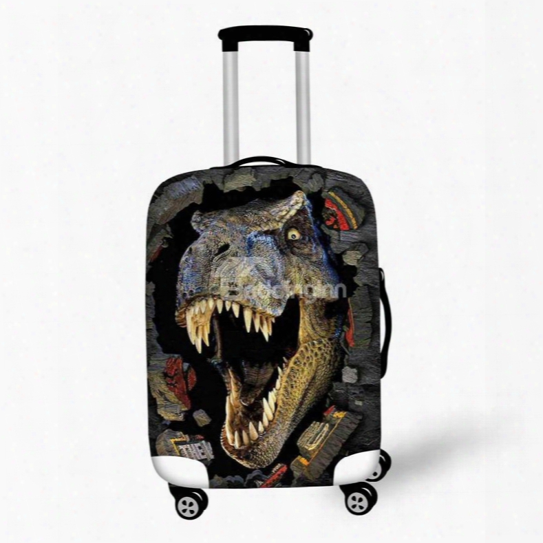 3d Animals Pattern Dinosaur Waterproof Anti-scratch Travel Luggage Cover