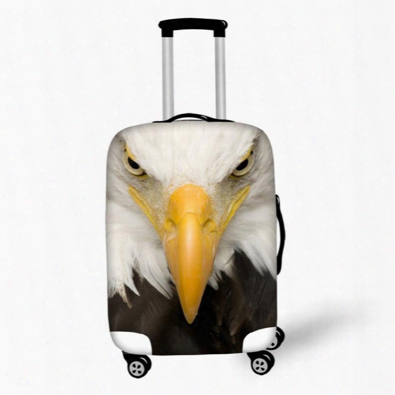 3d Printing Eagle Spandex Travel Dust Proof Luggage Cover