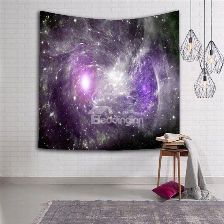 3d Purple Cloud Galaxy Space Hanging Wall Tapestries