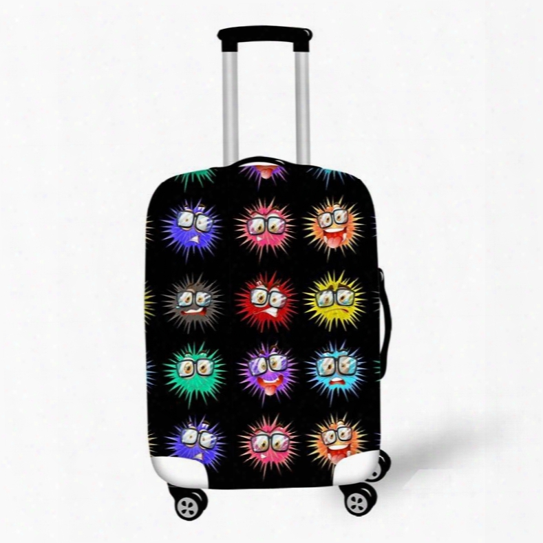 Amazing Color Elf 3d Pattern Travel Luggage Suitcase Spandex Cover