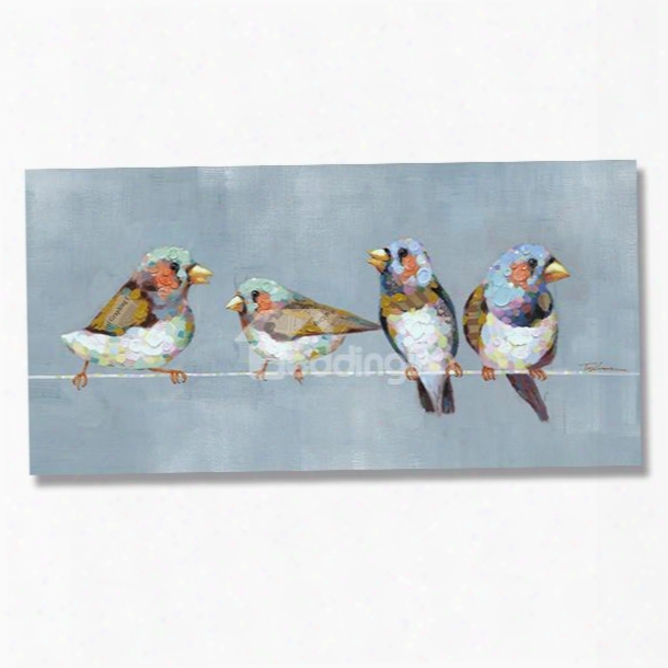 Beautiful Oil Painting Hand Painted Birds Wall Art Prints