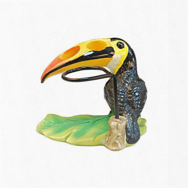 Big Parrot Shape Resin Cute Style Toothbrush Holder