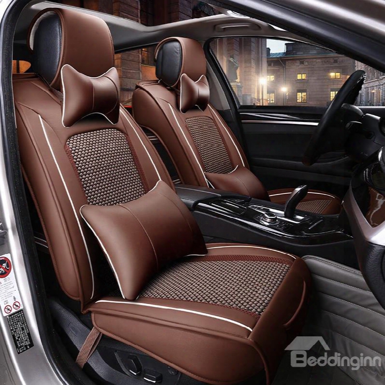 Classic Business Style Design Ventilating Patterns Universal Car Seat Cover