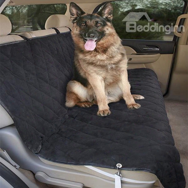 Classic Pure Color Rubber Bandstyle Practical Rear Pets Seat Mat