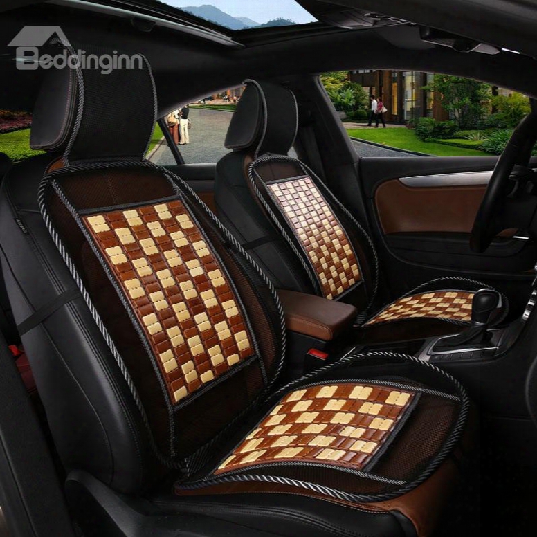 Classy Bamboo Chips Mat Optimal Tune Flow And Heat Reduction Universal Car Seat Cover