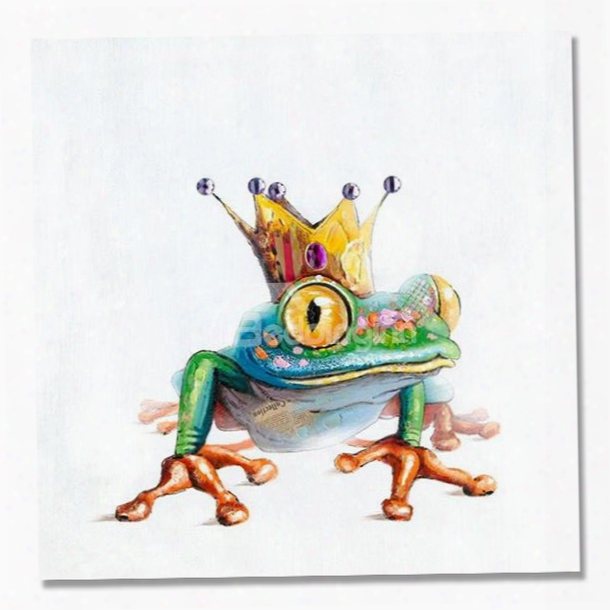 Creatice Modern Abstract Frog Prince Oil Painting