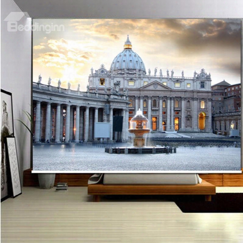 Famous St.peter's Basilica 3d Printed Roller Shades