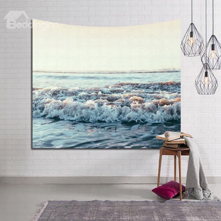 Marvelous Sea Waves Decorative Hanging Wall Tapestry