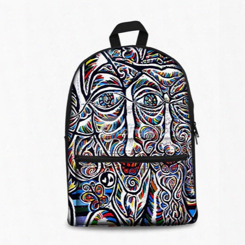 New Fashion 3d Modern Style 2d Drawing From Men Backpack Students School Campus Bags