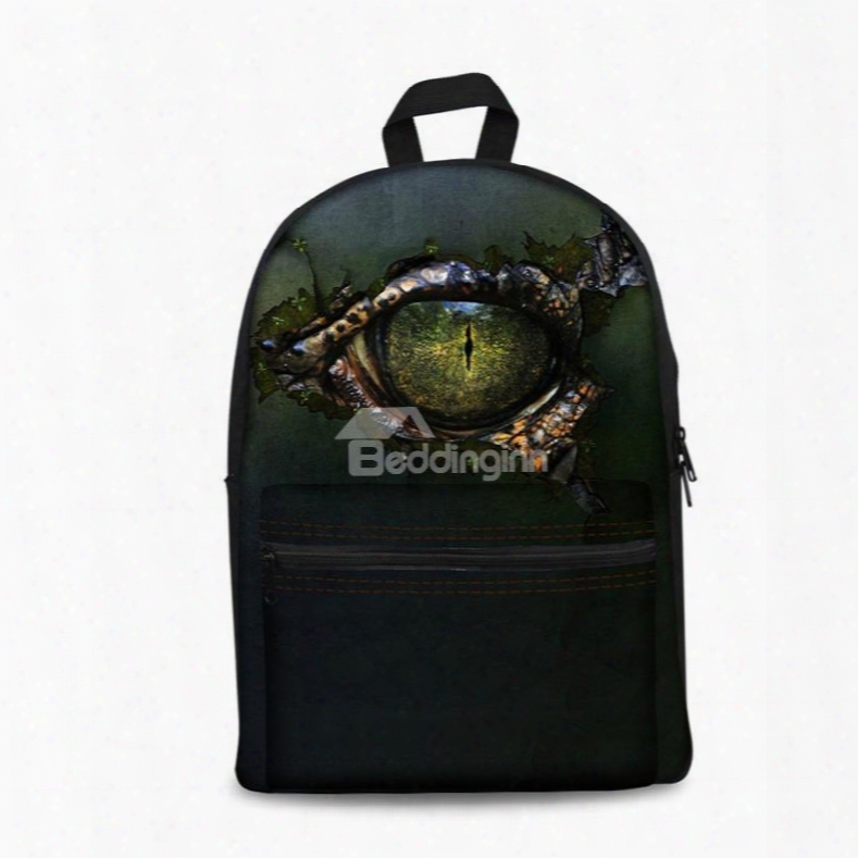 New Fashion 3d Postmodern Style Devil's Eyes Backpack Studennts School Campus Bags