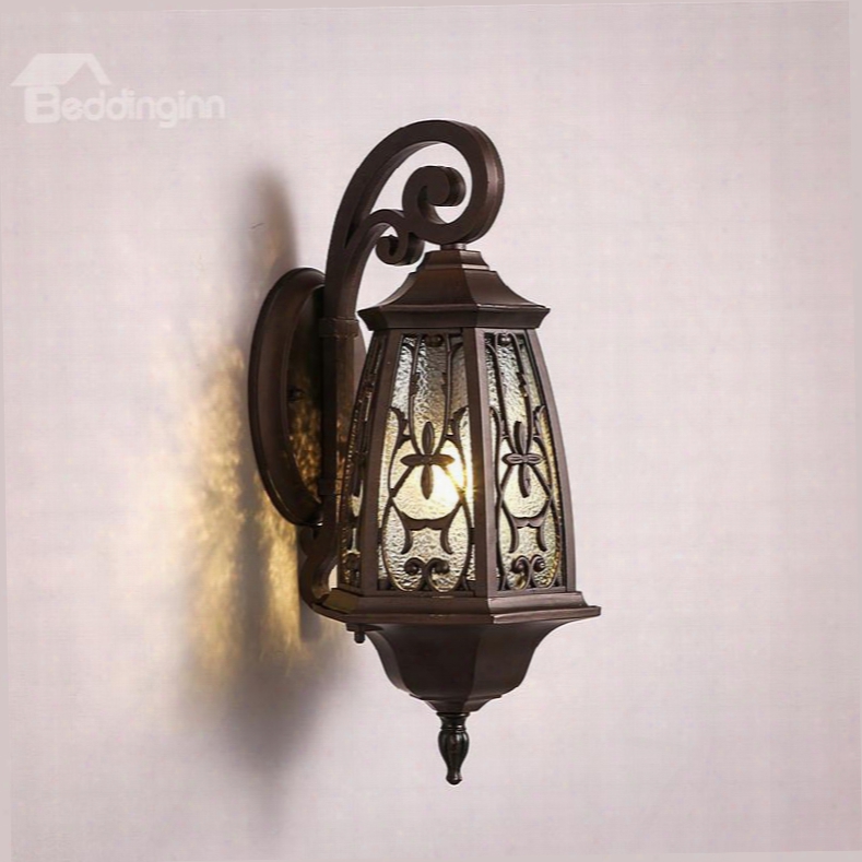 Retro European Style Hardware Simple 1-head Decorative Wall Light