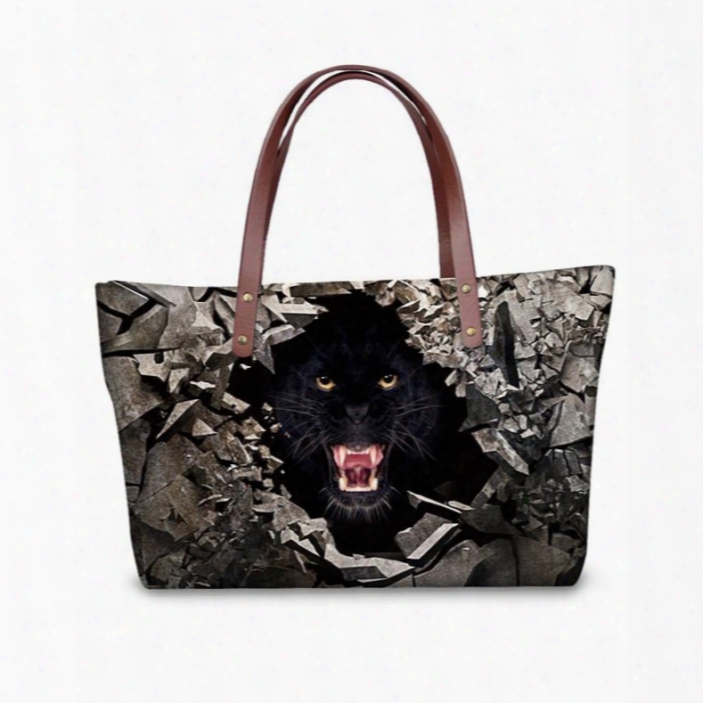 Roar In The Dark 3d Printed For Women Girls Shoulder Handbags